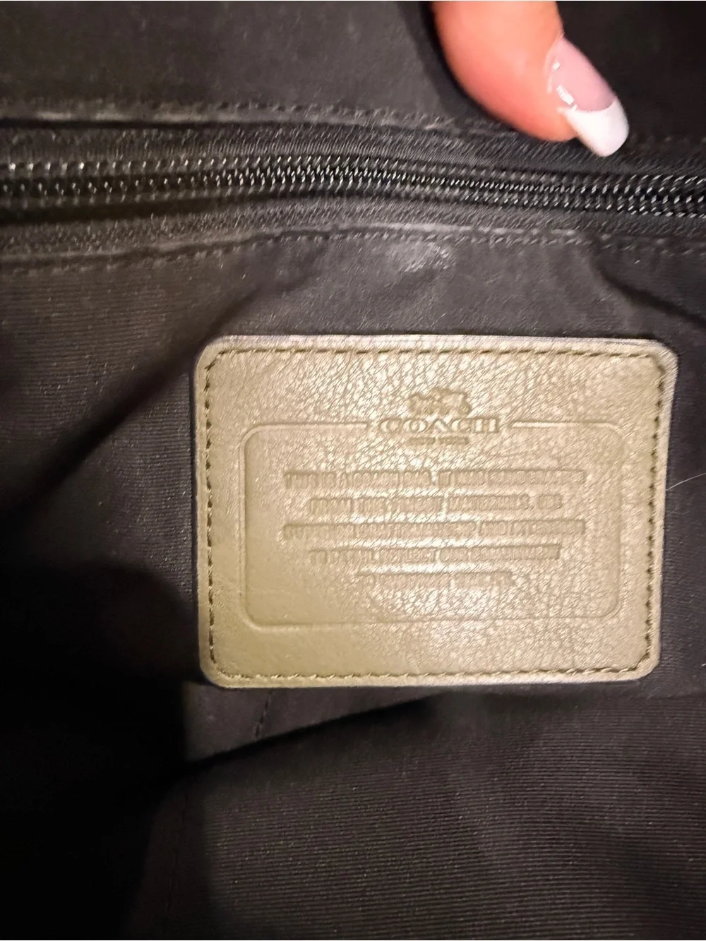 Coach Olive Green Leather Briefcase Laptop Business Bag Crossbody Messenger